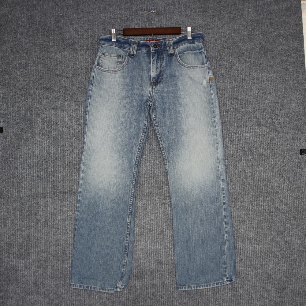 Vintage Y2K Plugg Jeans Co Womens Light Wash Jeans Size 32‎ Retro Cotton
